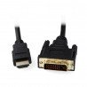 DVI - HDMI cable 1,8m - zdjęcie 1
