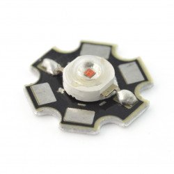 IR Power LED Star 1W - infrared 850nm with heat sink