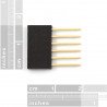 Female socket extended 1x6 raster 2,54mm for Arduino - zdjęcie 3