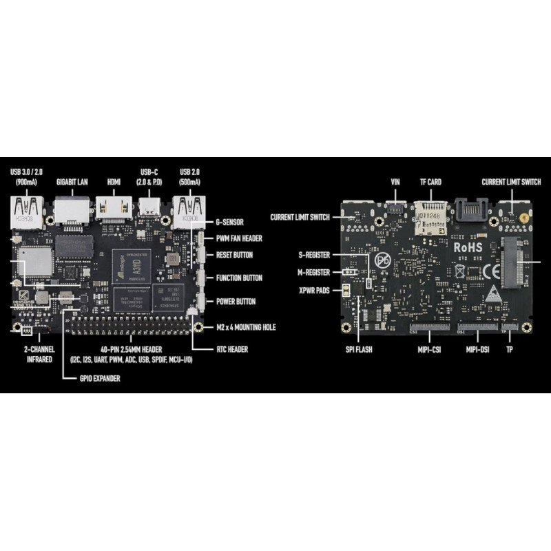 Khadas VIM3 Basic - ARM Cortex A73/A54 WiFi + 2GB RAM + 16GB eMMC