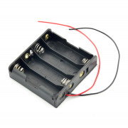 Battery box for 4 AA type batteries (R6)