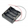 Battery box for 4 AA type batteries (R6) - zdjęcie 1