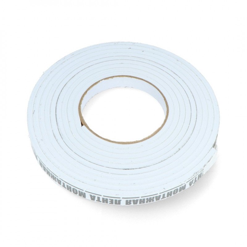 Foam tape, self-adhesive on both sides 15mm x 3.5m