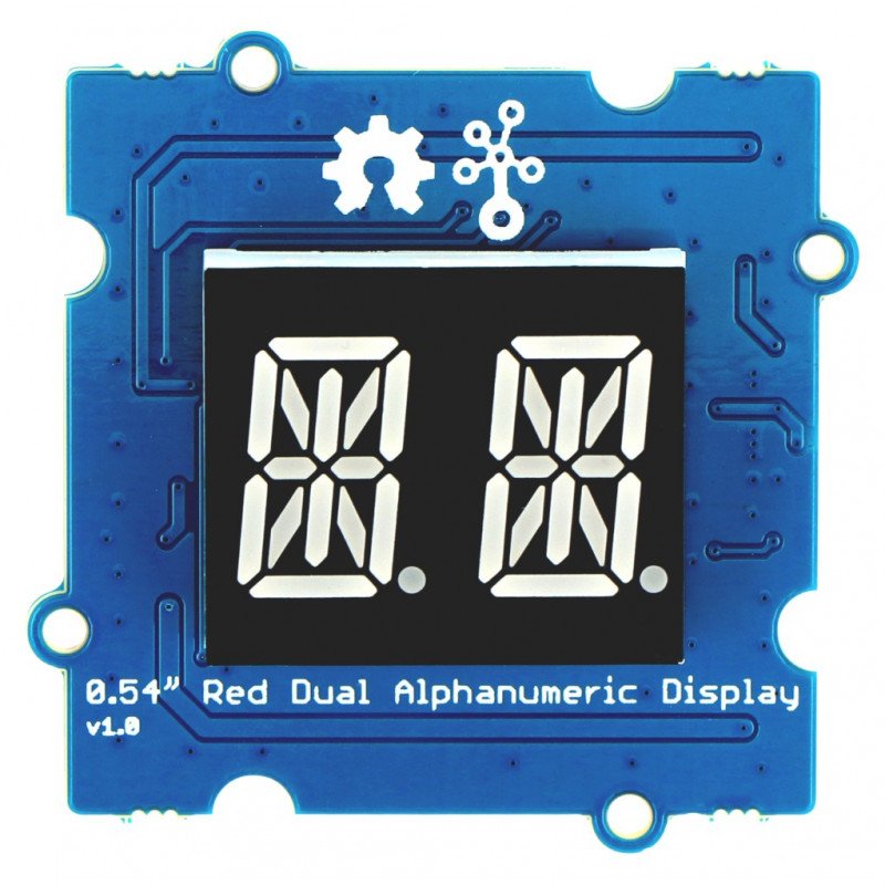 Grove - 0.54'' Red Dual Alphanumeric Display