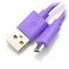 Esperanza USB-microUSB 2.0 EB17VY - braided 1m - zdjęcie 2