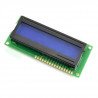 Wyświetlacz LCD 2x16 znaków niebieski Wyświetlacz LCD 2x16 znaków niebieski - zdjęcie 2