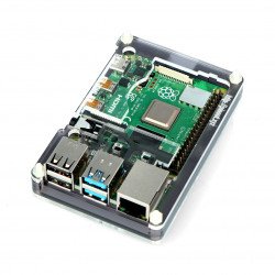 Case for Raspberry Pi Model 4B Pibow Coupé 4 - Ninja