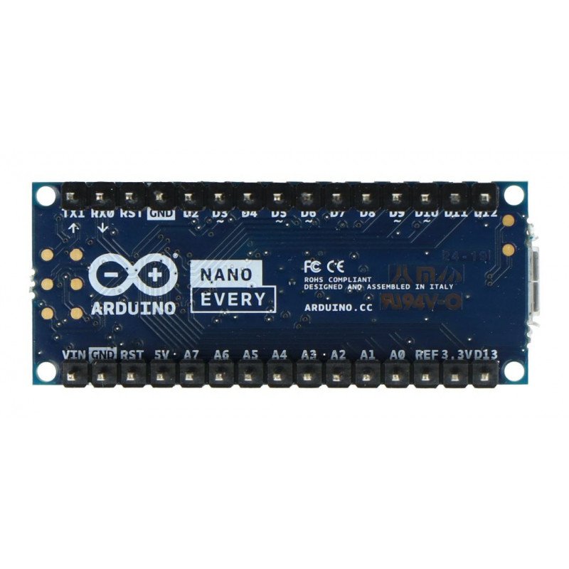 Arduino Nano Every with connectors