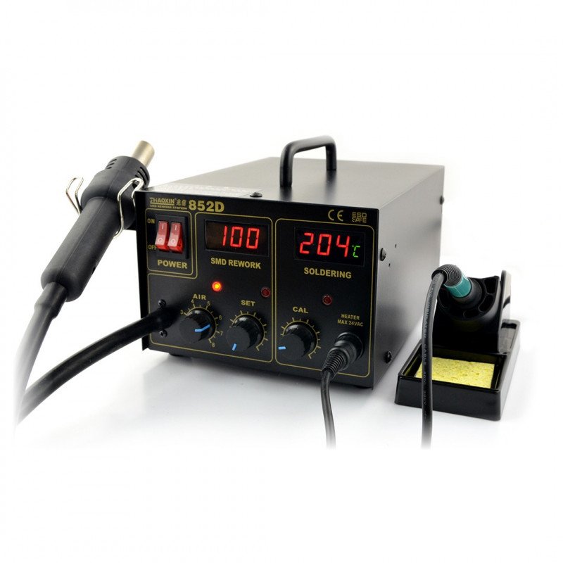 Soldering station Zhaoxin 852D with hot air
