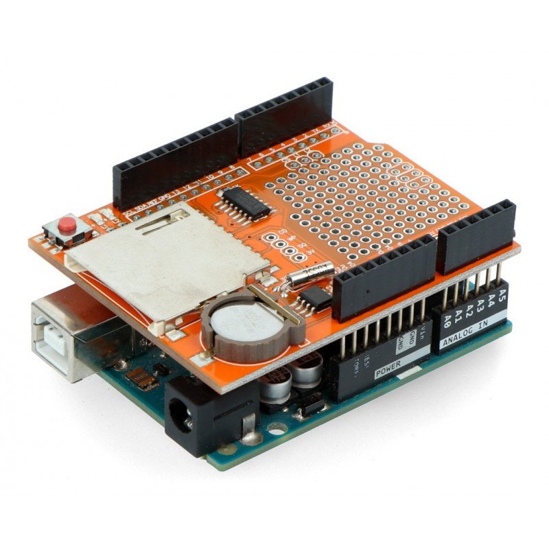 DataLogger Shield V1.0 with SD card reader for Arduino