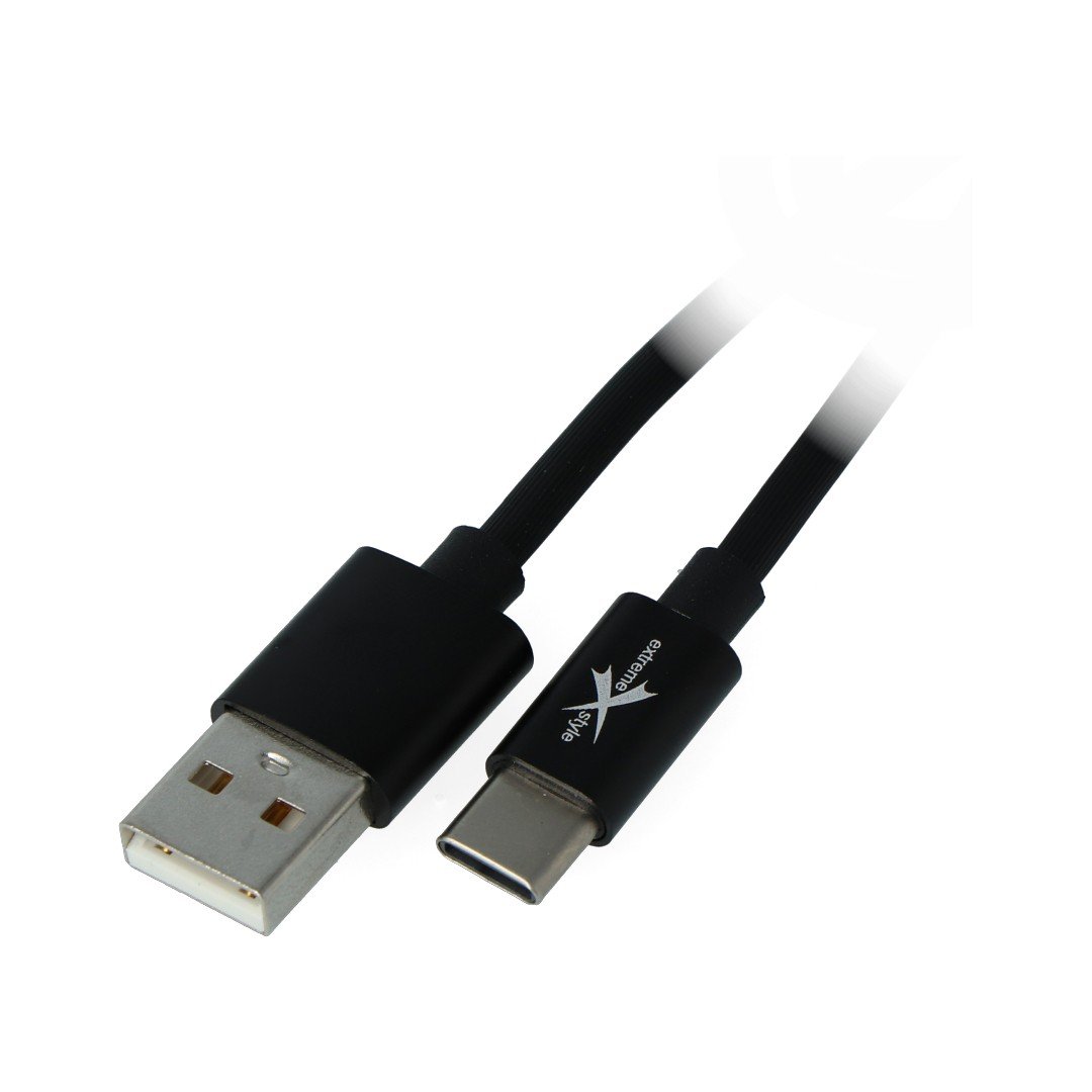 USB 2.0 eXtreme USB 2.0 Type-C silicone cable black - 1.5m