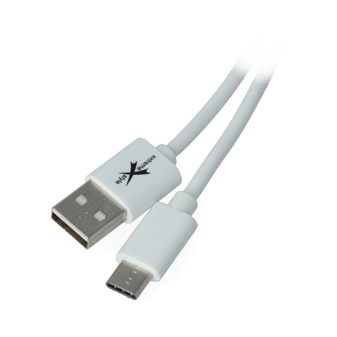 USB 2.0 eXtreme USB 2.0 Type-C cable white - 1m