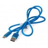 Lanberg USB cable Type A-C 2.0 premium blue 5A - 1m - zdjęcie 2