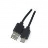 Lanberg USB cable Type A - C 2.0 black QC 3.0 - 0.5m - zdjęcie 1