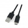 Lanberg USB cable Type A - C 2.0 black - 0.5m - zdjęcie 1