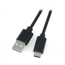Lanberg USB cable Type A - C 2.0 black - 1.8m