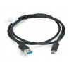 Lanberg USB cable Type A - C 3.1 black - 1m - zdjęcie 3