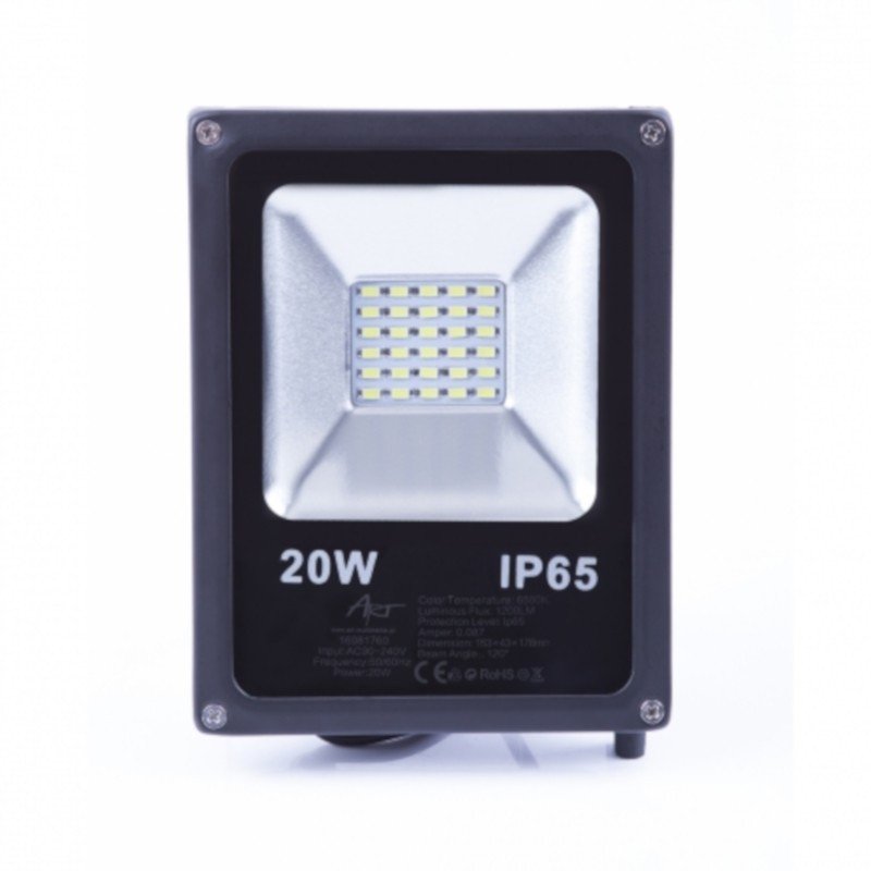 LED ART, 20W, 1800lm, IP65,  AC80-265V, 4000K - white