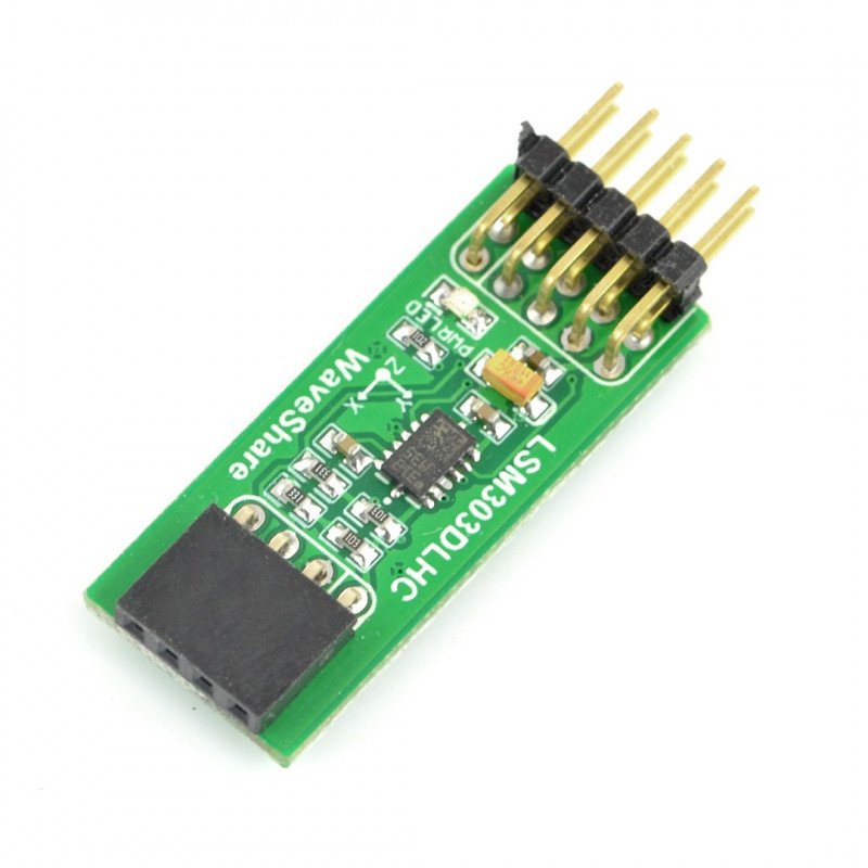 LSM303DLHC - 3-axis accelerometer and I2C magnetometer - Waveshare module