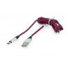 Cable TRACER USB A - USB C 2.0 black and purple braid - 1m - zdjęcie 2