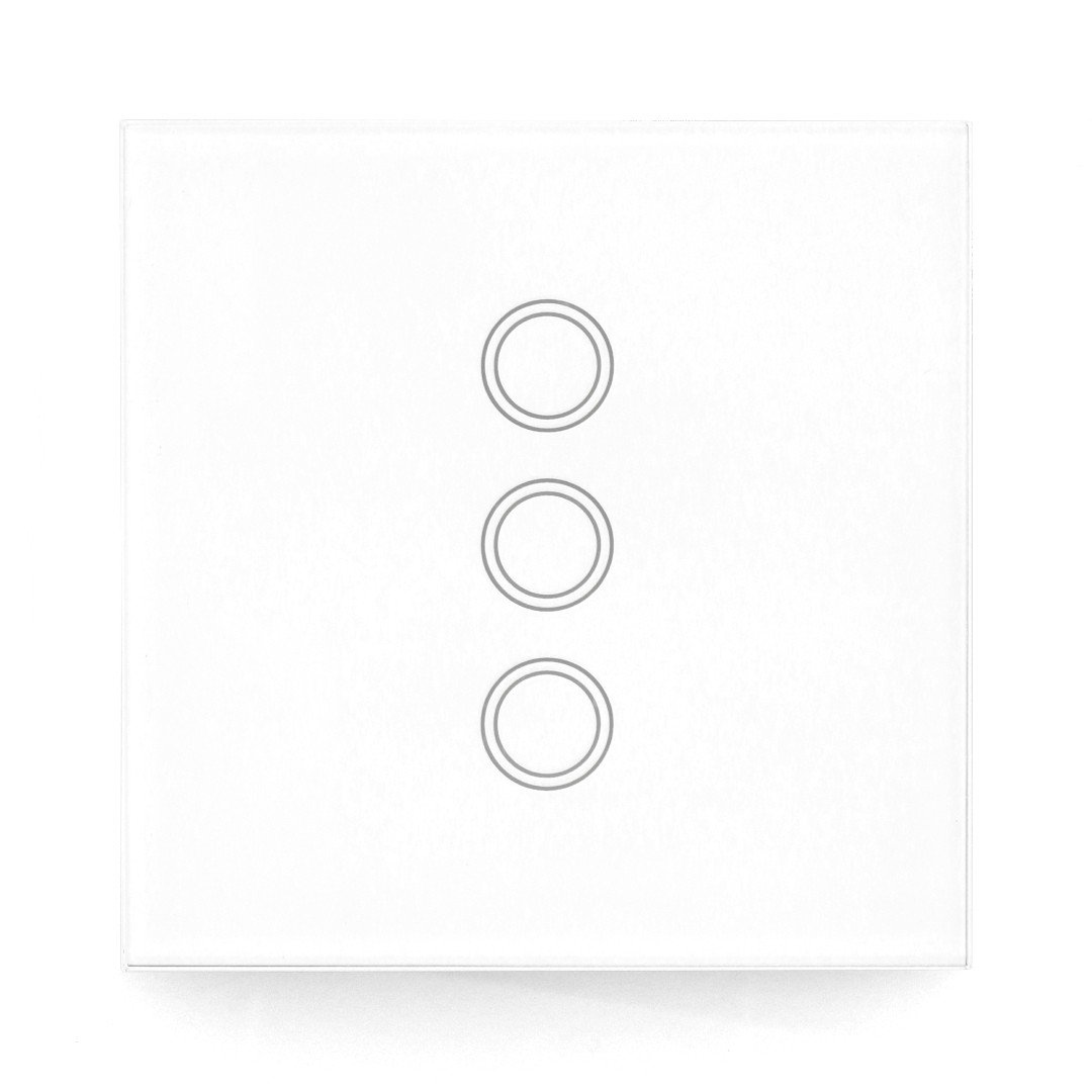 Coolseer COL-BSW08W - triple wireless wall switch - touchable - RF 433MHz