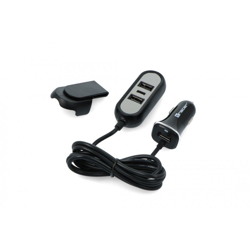 Car charger Tracer 12-24V Multicharge 3x USB PD Botland Robotic Shop