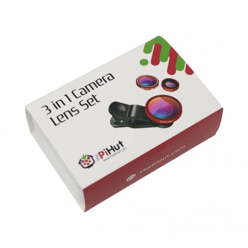 PiHut Lens Set 3 in 1 - PiHut camera lens set