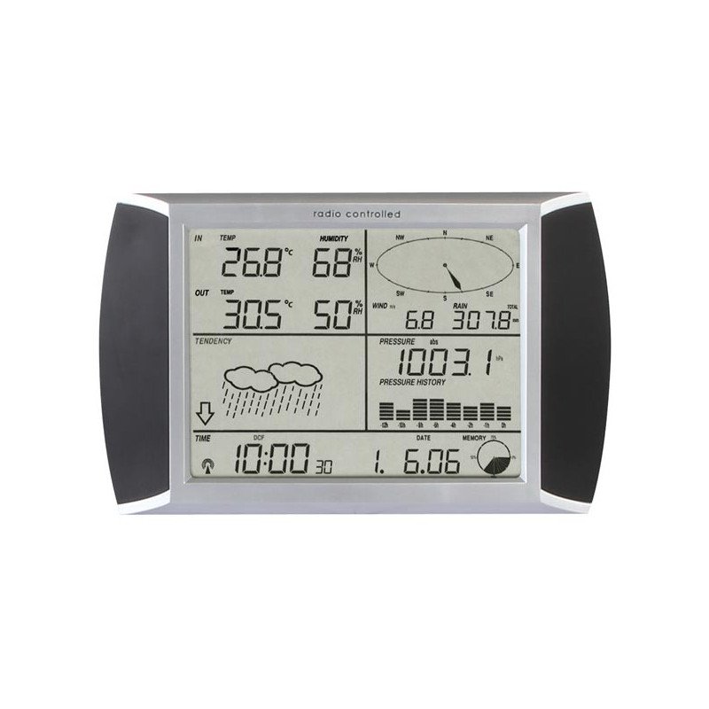 Weather station with touch screen and PC interface