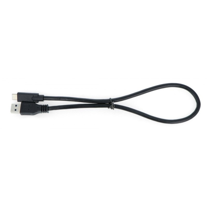 Akyga USB 3.0 A cable - USB 3.1 Type C black - 0.5m