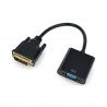 Converter - adapter with VGA cable - DVI 24 + 1 pin 15cm - zdjęcie 1