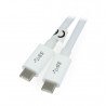 Cable TRACER USB C - USB C 2.0 white - 1.5m - zdjęcie 1