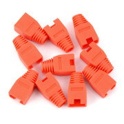 RJ45 8P8C case - red - 10pcs.