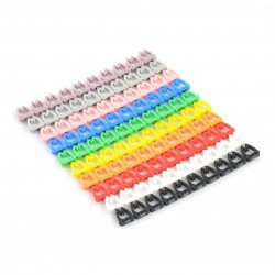 Set of 100 numerical markers for 4mm cable