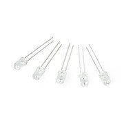 Buy LED 5mm white warm clear - 5pcs