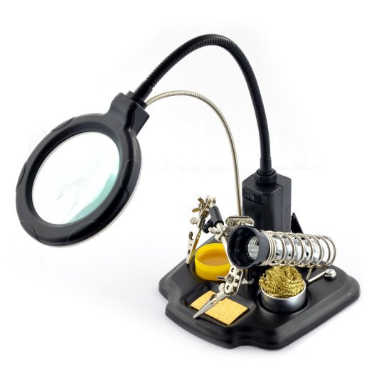 3-in-1 LED Hands-Free Hobby Magnifier Set with Interchangable