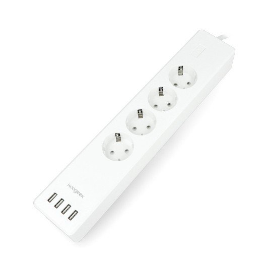 Koogeek KLOE4 - smart power strip - 4 sockets, 4 USB ports - 1.8m