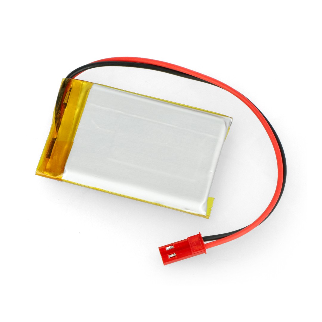 Akyga Li-Pol cell 900mAh 1S 3,7V - JST-BEC connector + socket - 50x34x5mm