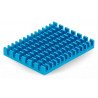 Heat sink 40x30x5mm for Raspberry Pi 4 with thermal conductive tape - blue - zdjęcie 3