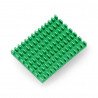 Heat sink 40x30x5mm for Raspberry Pi 4 with thermal conductive tape - green - zdjęcie 1