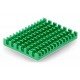 Heat sink 40x30x5mm for Raspberry Pi 4 with thermal conductive tape - green
