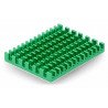 Heat sink 40x30x5mm for Raspberry Pi 4 with thermal conductive tape - green - zdjęcie 3