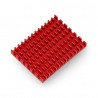 Heat sink 40x30x5mm for Raspberry Pi 4 with thermal conductive tape - red - zdjęcie 1
