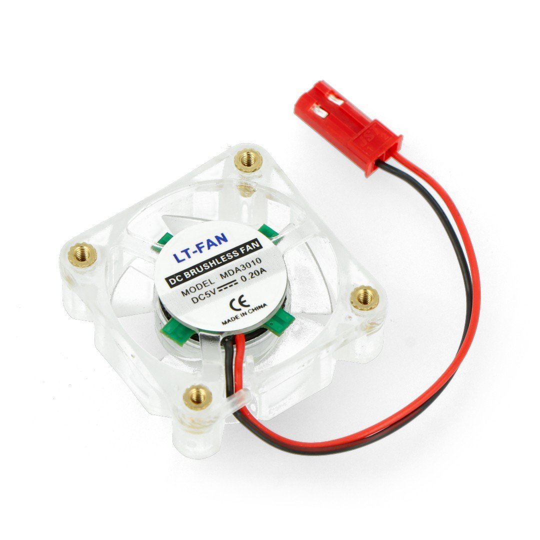 Fan 30x30x10mm - for Raspberry Pi housing - with illumination