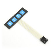 Self-adhesive membrane numeric keypad - 4 keys
