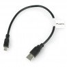 Cable miniUSB B - A 2.0 Lanberg 0.3m - black - zdjęcie 2