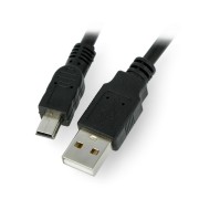 Cable miniUSB B - A 2.0 Lanberg Canon 1.8m - black