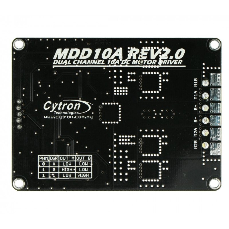 Cytron MDD10A - dual channel DC 30V/10A motor controller