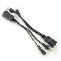 PoE adapter - power supply via LAN - RJ45 to DC connector - 2 pcs.*