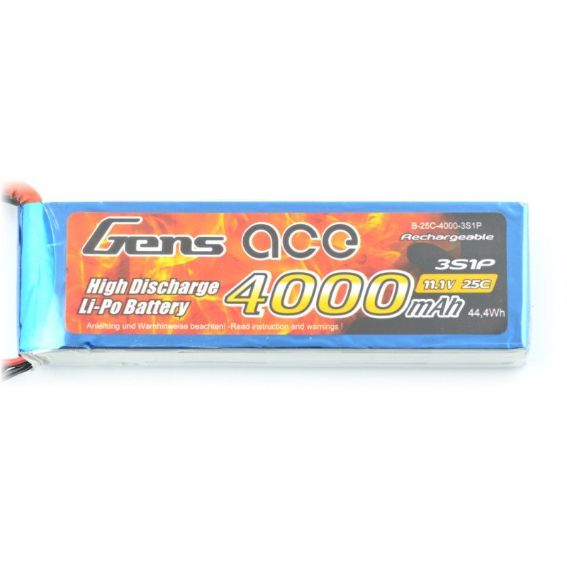 LiPol Gens Ace package 4000mAh 25C 3S 11.1V