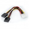 Molex power cord - 2x SATA - 15cm - zdjęcie 1